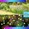 IP65 Waterproof Solar Firefly String Lights Wind Motion Creative Personalized Solar Firefly Lights New Upgraded 6 LED