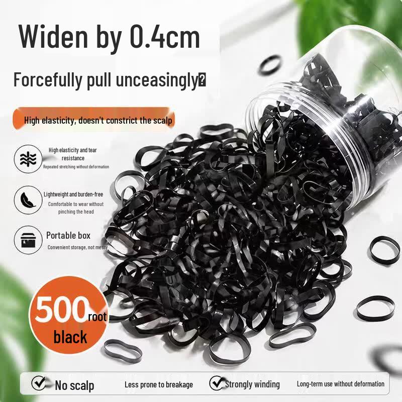 DAGO High Elastic Black Hair Ties