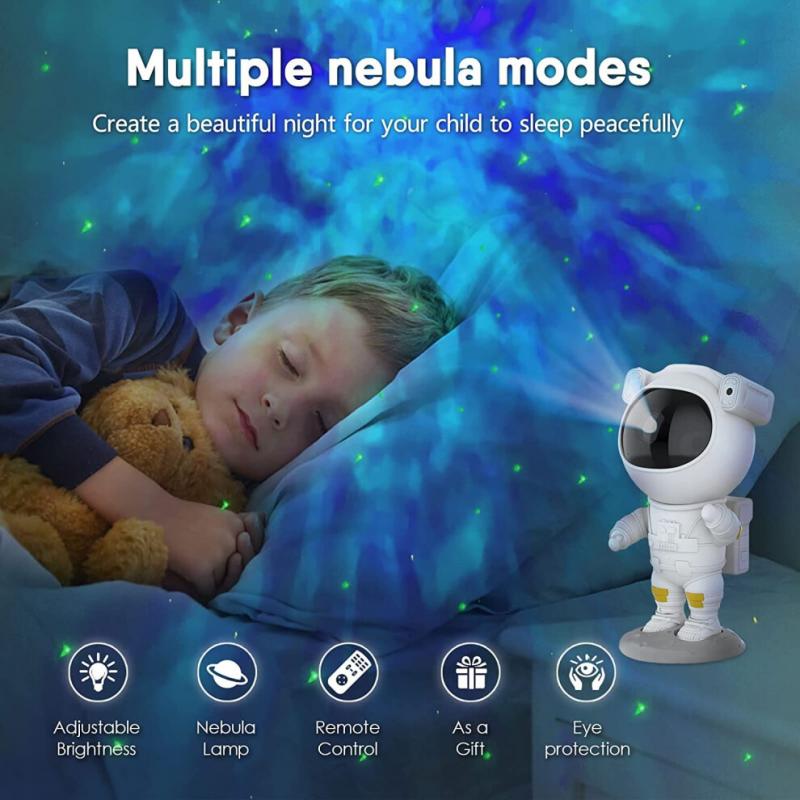 Astronaut Starry Galaxy Projector Night Light Lamp Space Nebula Star