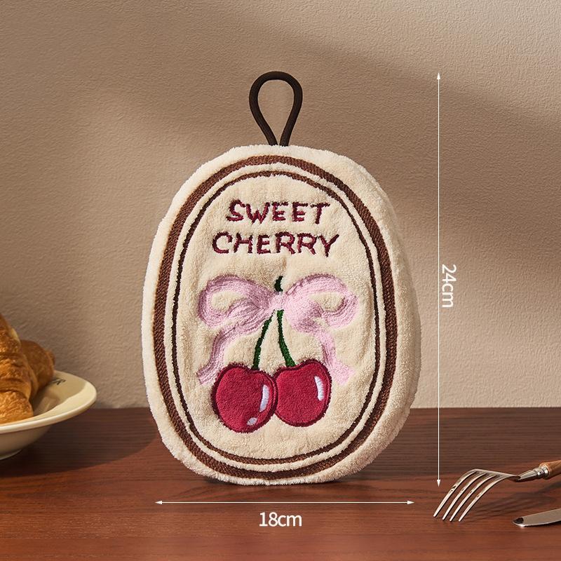 Thickened Flower Perfume Style Towel Bathroom Kitchen Quick-drying Creative Absorbent Towel Household Hotel Hanging Hand Towel