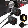 Retro Modified Turn Signal Light for Harley Motocycle Metal Shell Yellow Light 12V Tail Lights Universal LED Turn Signal Lamp