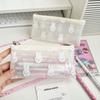 Kawaii Cute Miffy Rabbit Pen Case PVC Printed Stationery Bag Fashionable Student Transparent Pen Case Waterproof Storage Bag