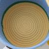 Cartoon Cotton Rope Storage Basket Dachshund Pattern with Cover Hand Gift Box Decorative Round Hand Woven Basket