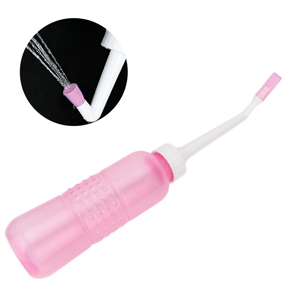 Tragbarer Hand-Bidet-Sprayer Intimbereich Analreiniger Reinigung für Frauen Alte Menschen (Rosa)