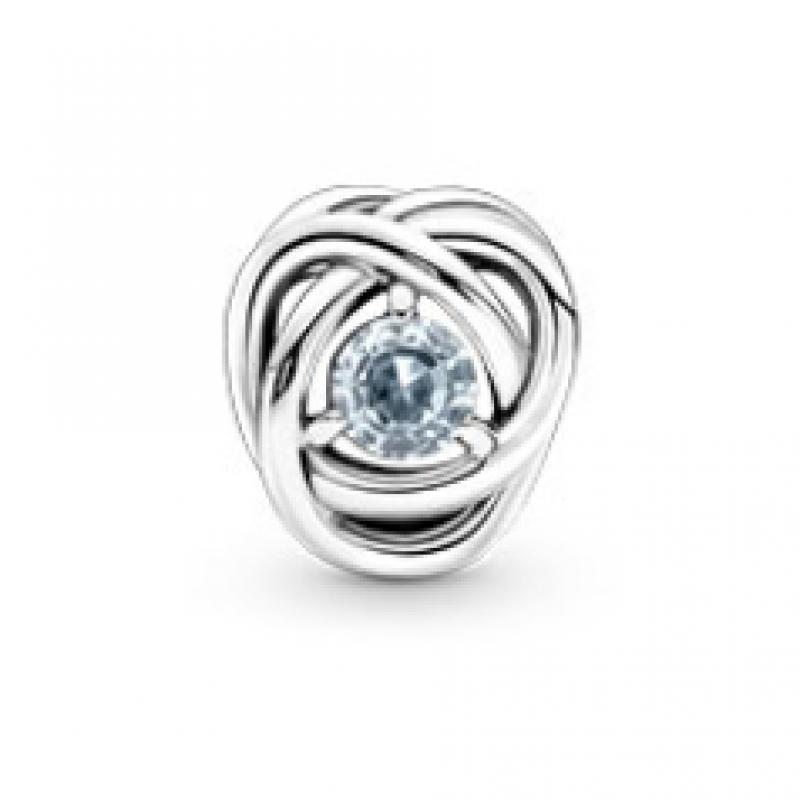 Pandora Aqua Blue Eternity Circle Charm 790065c09