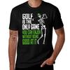 Golf Is The Only Game Funny Skeleton Golfer Quote Tshirt Daily Wear Print Tshirt