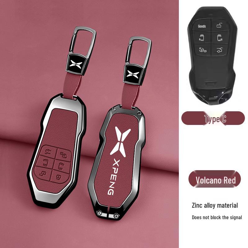 Xiaopeng X9 2026 Ultra Metal Key Case with Remote Control Buckle - New Model Protective Shell