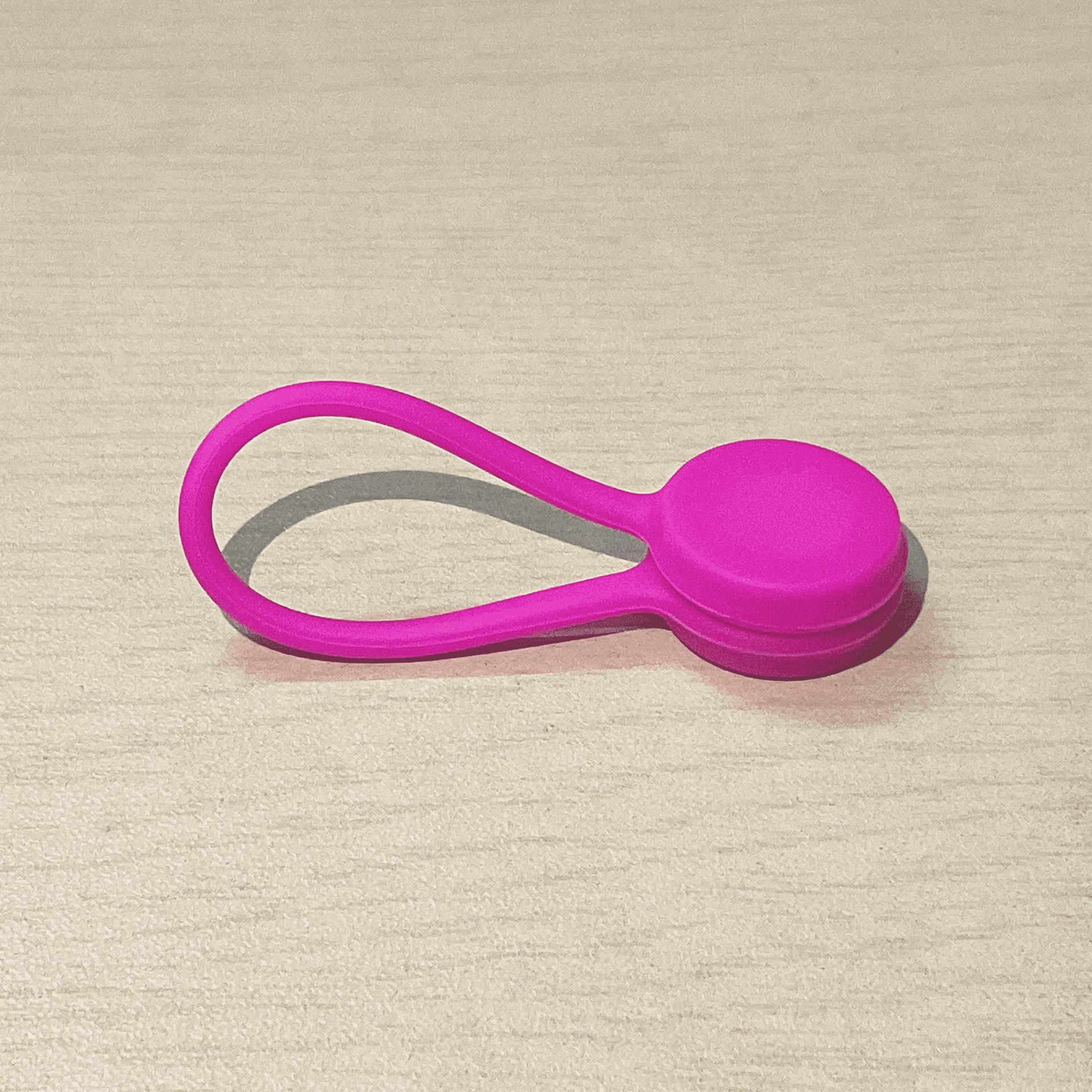 

Reusable Magnetic Cable Ties,Cord Organizer,Silicone Magnetic Cord Ties for Bundling Stuff, Book Marker Fridge Magnets рожевий червоний колір