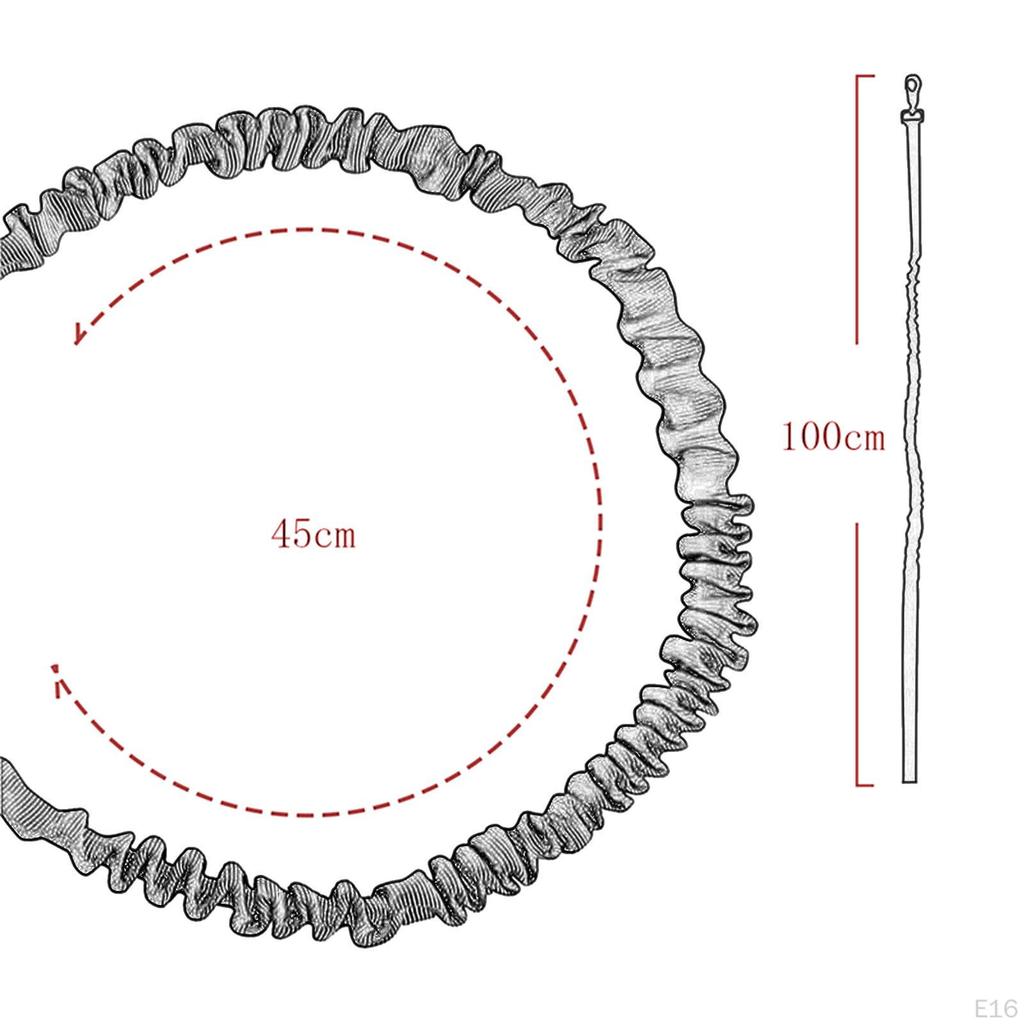 Bungee Dog Leash 2 Padded Handles Training Traction Rope Portable Metal Buckle Pet Leads