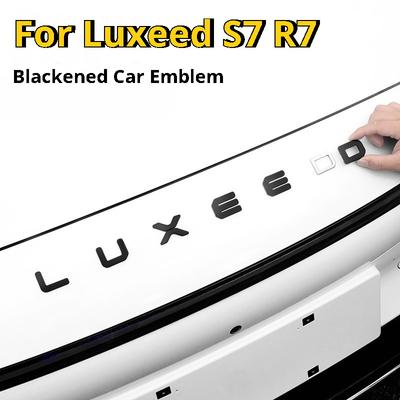 Für Luxeed S7 R7 Geschwärzter Autoemblem-Aufkleber Front-Heck-Emblem Briefumschlag Abzeichen Modifikation Dekorative Zubehörteile
