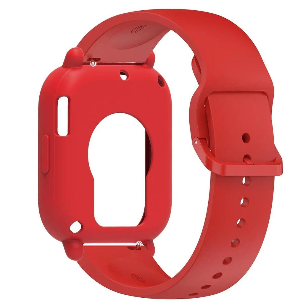 Silikonhülle+Armband für Redmi Watch 5 Lite / 5 Active weicher Stoßfänger Ersatzarmband Gürtel Uhrenarmband Schutzhülle Abdeckung