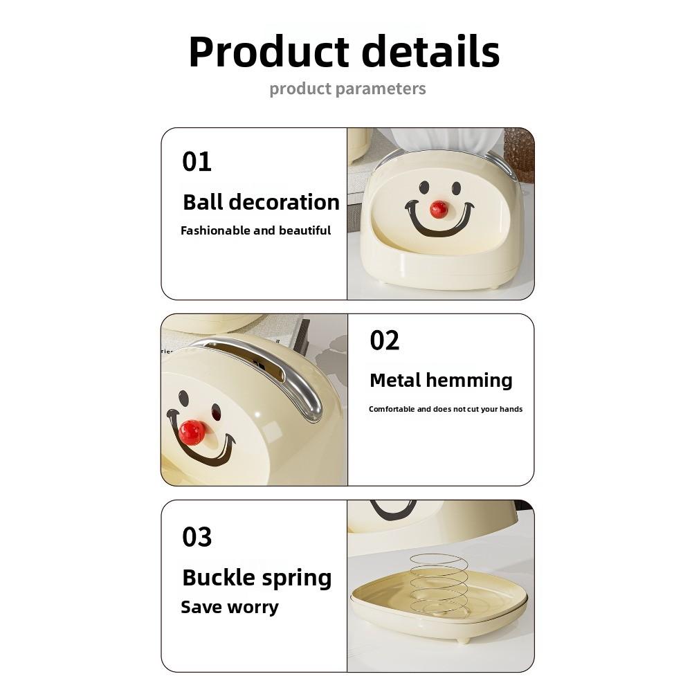 Creative Cute Paper Box Light Luxury Household Dining Table Tissue Storage Box Tissue Box Living Room Desktop Paper Box