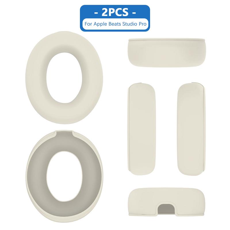 1 Paio di Copri Padiglioni Impermeabili per Cuffie Per Beats Studio Pro Morbido Gel di Silice Custodia Protettiva Resistente allo Sporco Antipolvere