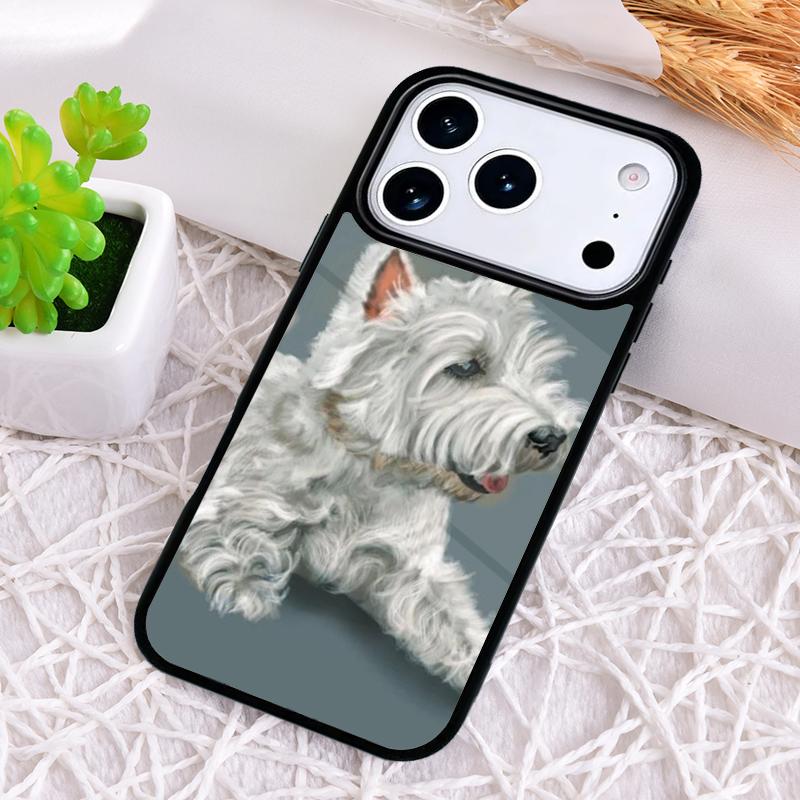 West Highland Terrier Westie Funda Shockproof Phone Case for iPhone 17 Air 16e 15 11 12 14 13 Pro Max Cover Coque