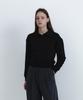 JOLI FINI Soft Rounded Collar Sweatshirt _ Black