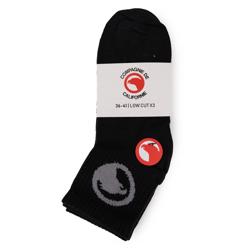

Упаковка из 3 пар коротких женских носков из хлопка с принтом от CALIFORNIA COMPANY 36/41 чёрный