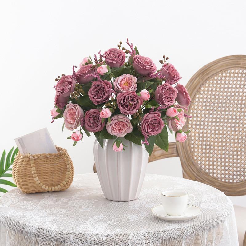 Artificial Silk Peony Flower Tabletop Decoration For Wedding Decor And Gifts
