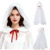 Elegant Transparent Witch Costume Cloak for Adults Teens Halloween Party Role Play Dressing Up