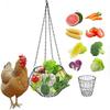 Kitchen Counter Fruit Basket Hanging Wire Holder for Home Storage, Open Metal Basket With Top Hook and Table Use