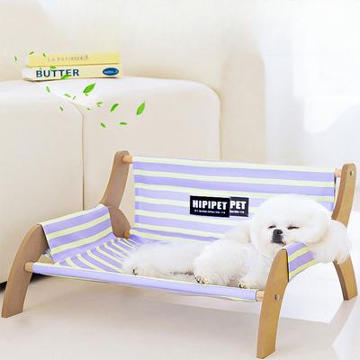 Nowe legowisko dla psa na wiosnę i lato, oddychająca buda dla kota, małe legowisko dla psa, drewniana sofa dla psa