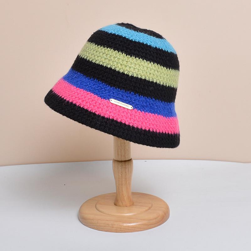 Autumn Wool Knit Cap With Breathable Design For Daily Use