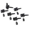 6PCS Set Locking Tuning Key Peg Black Color Zinc Alloy Right Hand Guitar Lock String Tuner