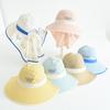 Children's Wide-Brim Sun Hat with Neck Protection - Windproof for Boys & Girls Outdoors