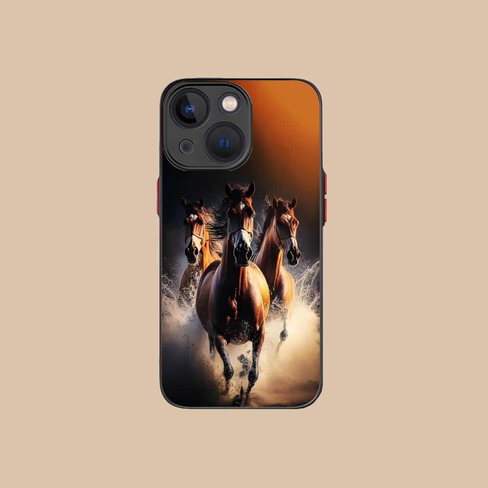 Fashion Horse Mobile Cell Phone Case for iPhone 17 16 15 14 13 12 11 X XR XS 8 7 Air Pro Max Plus Mini Colorful Silicone Cover