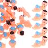20Pcs Shower Sleeping Ornaments Plastic Miniature Sleeping Decorations Home Party Room Decor Bright Colors