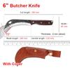 Hand Forged Blade Fruit Knife Banana Durian Knife Wood Handle Boning Butcher Knife High Stainless Steel Kitchen Knives Chef Tool