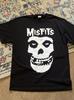 Misfits T-Shirt - Black Short Sleeve - Screen Printed - Size L Unisex T-Shirt