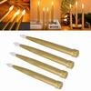 4Pcs Taper LED Candle Lamp Warm Light Electronic Candle Light  Wedding Centerpiece