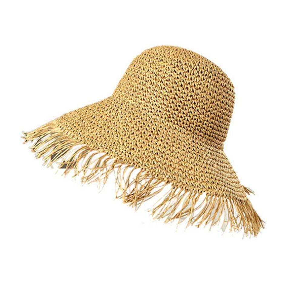 

Широкополая соломенная шляпа, соломенная шляпа рыбака, модная шляпа-зонтик хаки