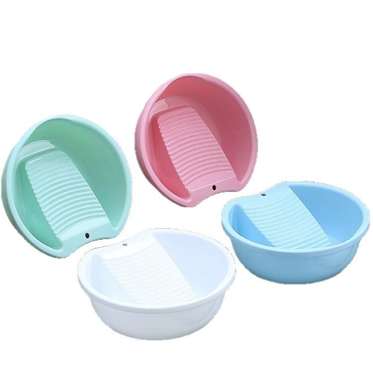 New Arrival: Large Multi-Function Plastic Laundry Basin with Built-In Washboard