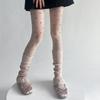 Ballet Style Knitted Foot Cover Y2K Women Leg Warmers Solid Color Lolita Boots Cover  Autumn/Winter
