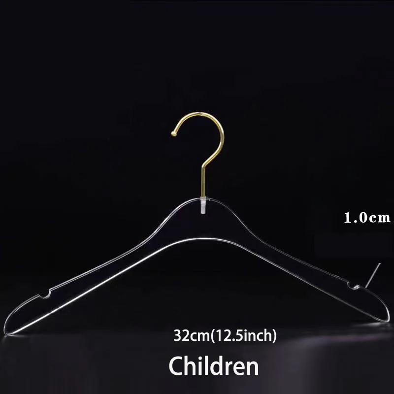 Multifunctional Crystal Coat Hanger Transparent Suit Hanger Closet Organizer,Non-slip Clothes Drying Rack,5/10pcs,High-quality