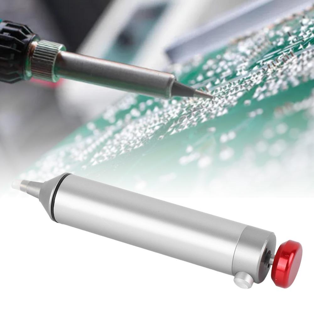 Precision Strong Suction Solder Sucker Portable Silver Desoldering Pump Solder Removal Tool DIY