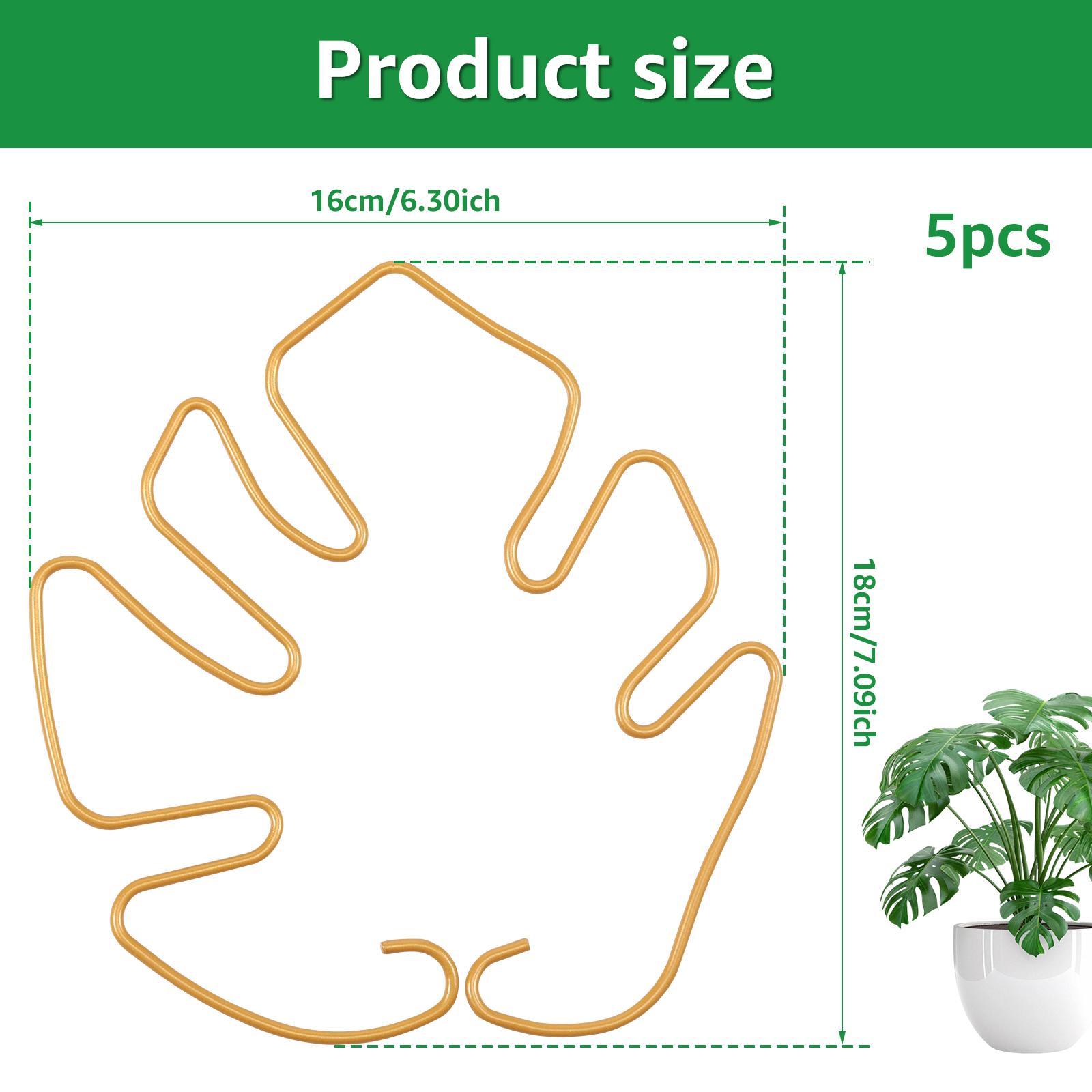 

5/6Pcs Plant Stem Support Metal Stem Grapple Holder Reusable Secured Plant Clips For Climbing Plants To Grow Upright Healthier