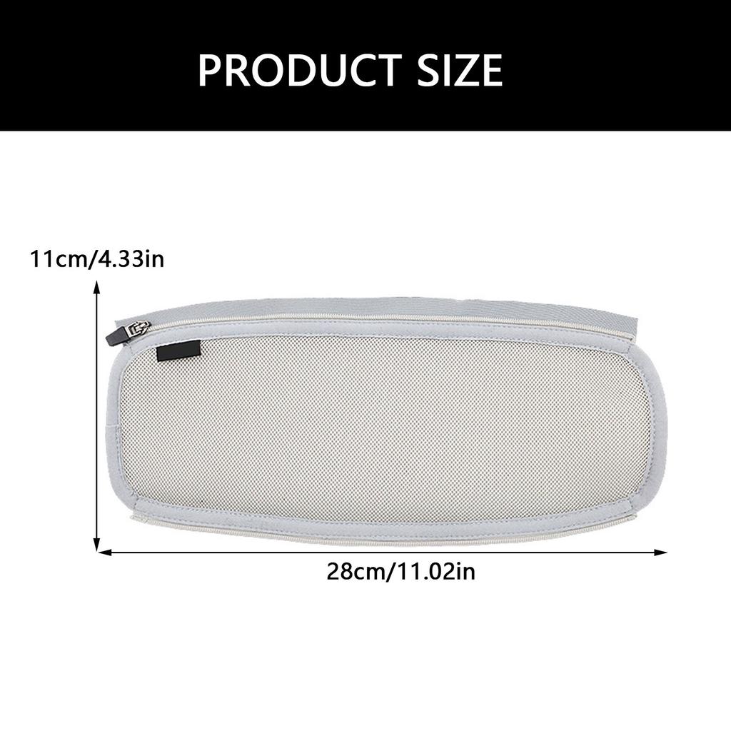 Headphone Headband Head Beam Mesh Fabric Cover for MDR-Z7M2 Headset Headband Protectors with Zippers Cover