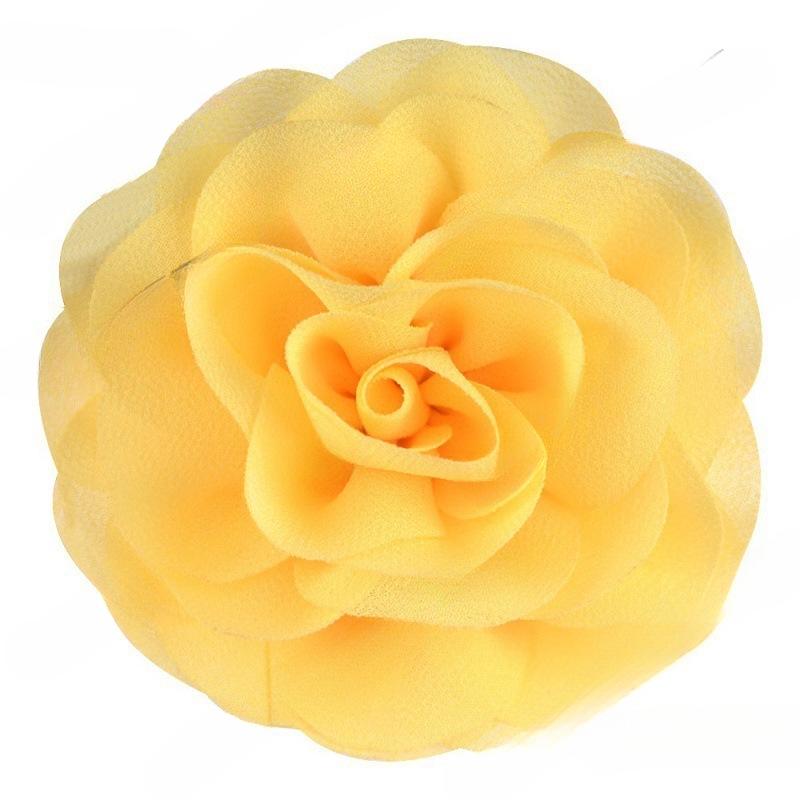8cm Handmade Pearl Chiffon Rose Flower for Shoes, Hats, Clothing, and Headwear Accessories