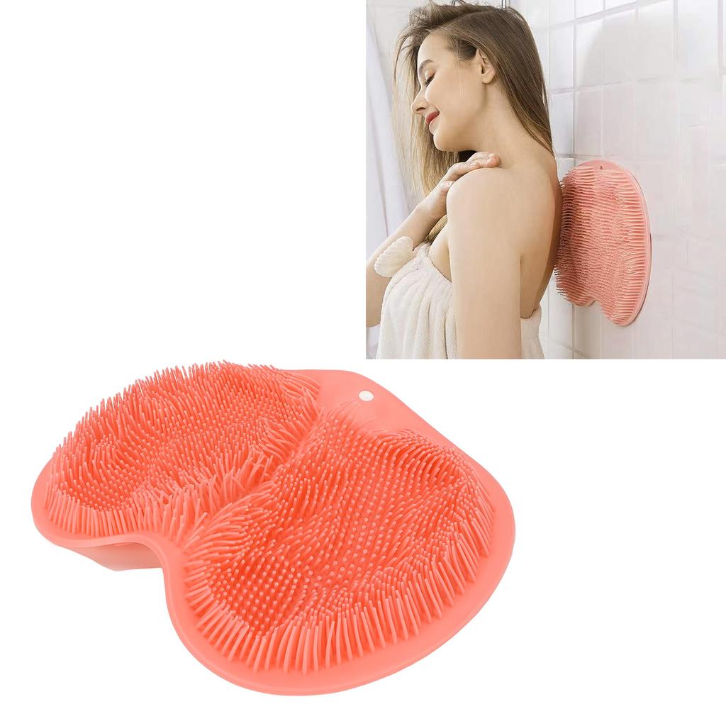 Shower Foot Scrubber Silicone Skid Resistance Shower Foot Massager Mat with Strong Suction Cups for Men Women