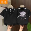 Summer Girls Fashion Polo Shirt Short Sleeve Collar T-Shirt For Big Kids Casual Top