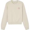 New MLB Basic Boston Red Sox Sweatshirt Women's Dark Cream 3FMTB0244-43CRD