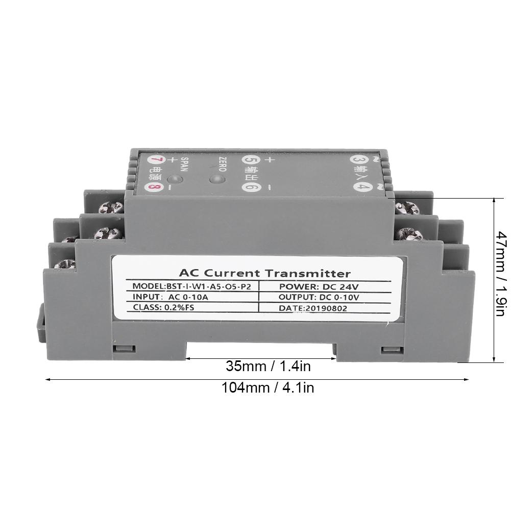 AC Transmitter Current Sensor Medium Voltage Equipment Industrial Accesssory DC 24V Power Supply