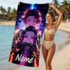 Customizable Personalized Beach Towels Demon Slayer Tanjiro Kamado Themed designs.Suitable for the Beach, Yoga, Sports;ideal As Beach Accessories