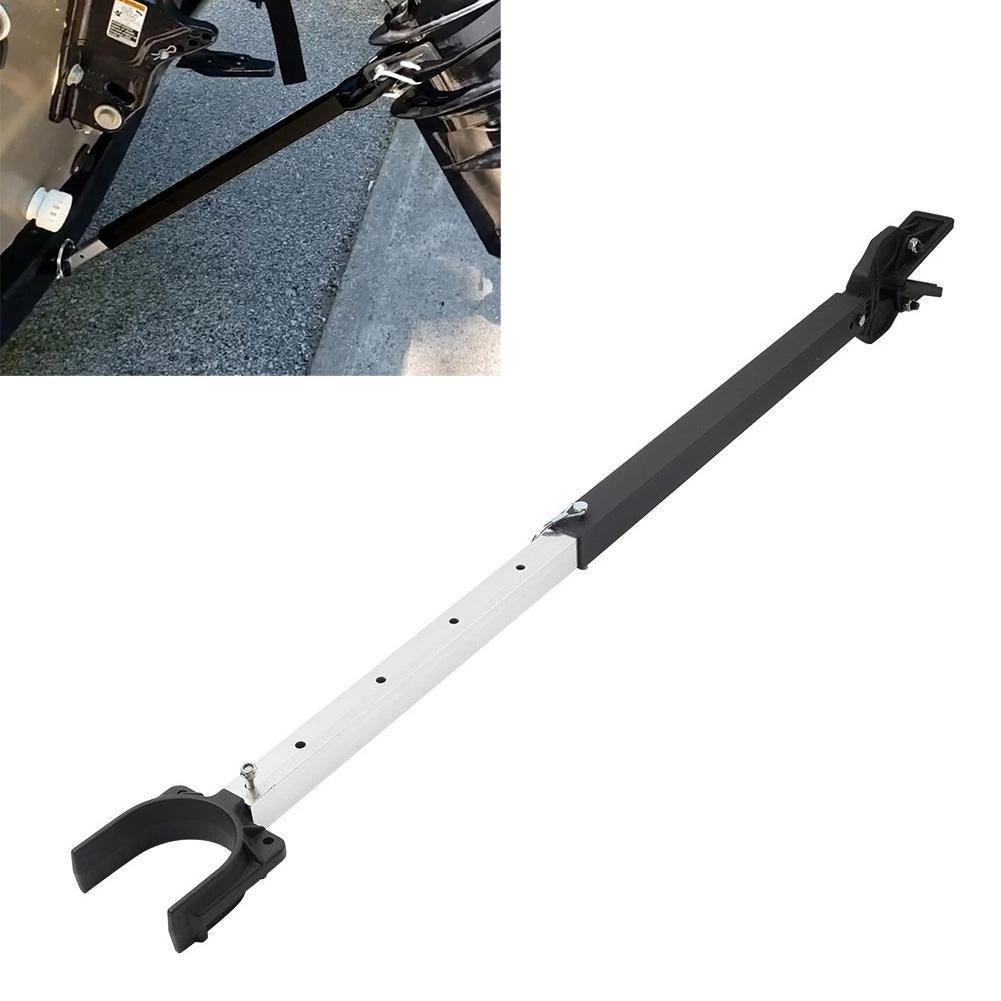 Boat Motor Transom Saver Support Adjustable Length 23 to 35 Inches Heavy Duty Aluminum Composite Head for Trailers