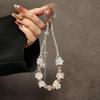 Exquisite Beaded Bracelet with Flower Butterfly Tassel and Versatile Phone Chain