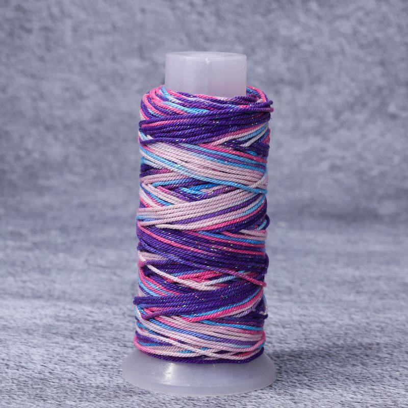 

Пряжа хлопковая секционного крашения в тибетском стиле, большой моток 1,0 мм, ручная работа, плетеная несущая лямка, ожерелье, аксессуары для ювелирных изделий, плетеный материал 6. Mermaid Ji