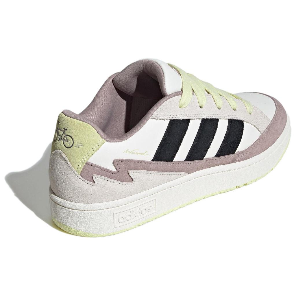 New Adidas CARD Anti Slip Wear Resistant Low Top Skateboard Shoes Unisex White Black Purple JR0074