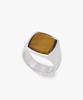 Man On The Boon [Tom Wood] Tiger Eye Cushion Ring_Silver 4716129108